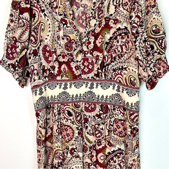 Ba&sh Zael Printed Midi Dress Size US 8 - Picture 10 of 14